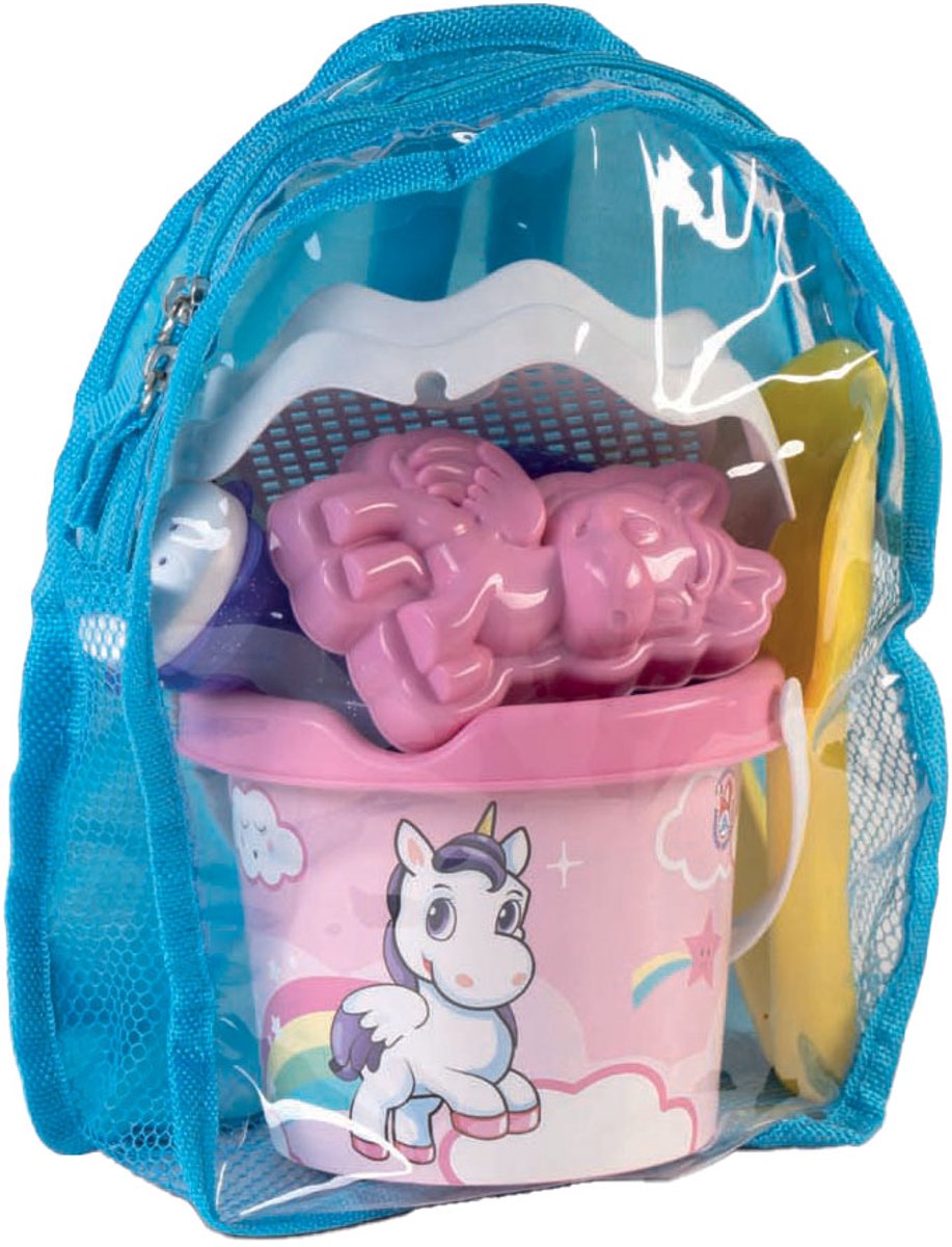 Androni Backpack with Beach Set Unicorn 6pcs.