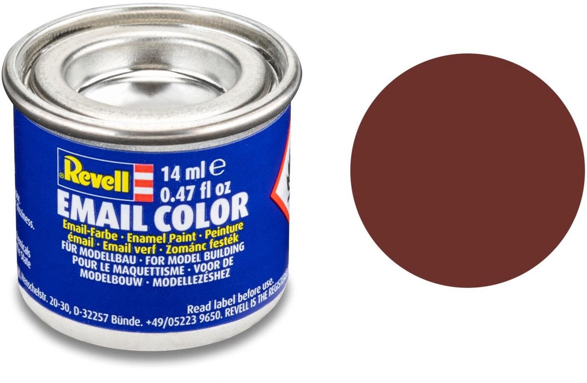 Revell Enamel Paint # 37 - Roof Tile-Red Matte