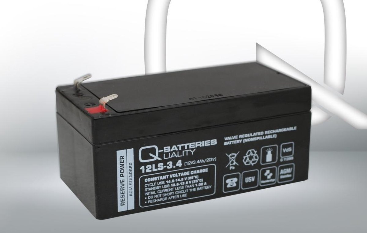 Lakuda Q-batteries 12v-3.4ah 134x67x61