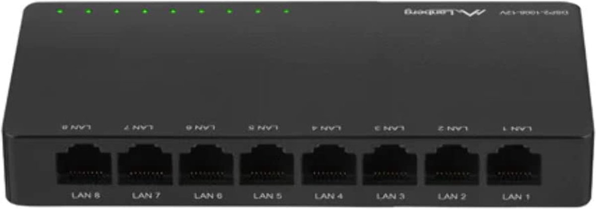 Lanberg DSP2-1008-12V 8-Port Gigabit Ethernet Unmanaged Switch