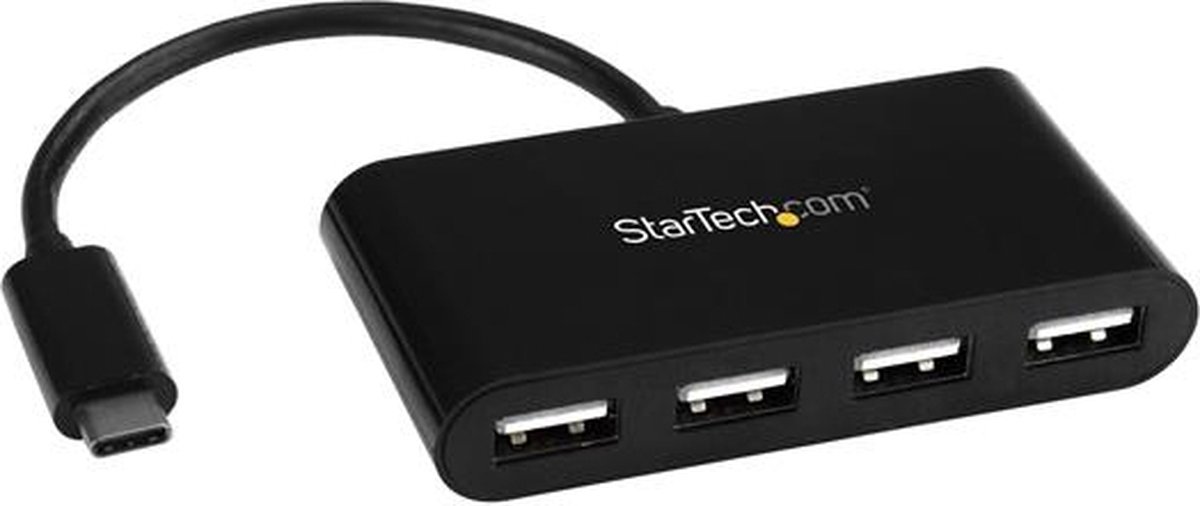 StarTech.com USB-C Hub 4-Port USB Hub - USB 2.0 - 4 porte - Svart