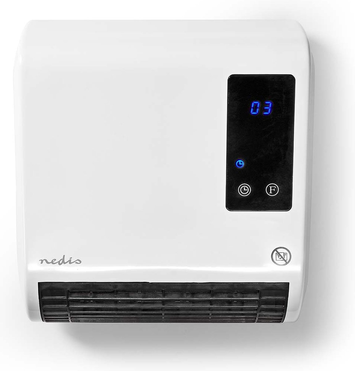Nedis badrumsvärmare – 2000 W med fjärrkontroll