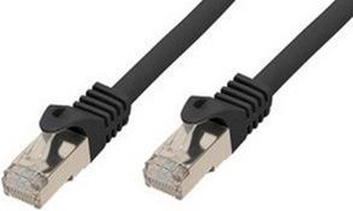shiverpeaks BASIC-S patch cable - 20 m - black - Svart - 20m