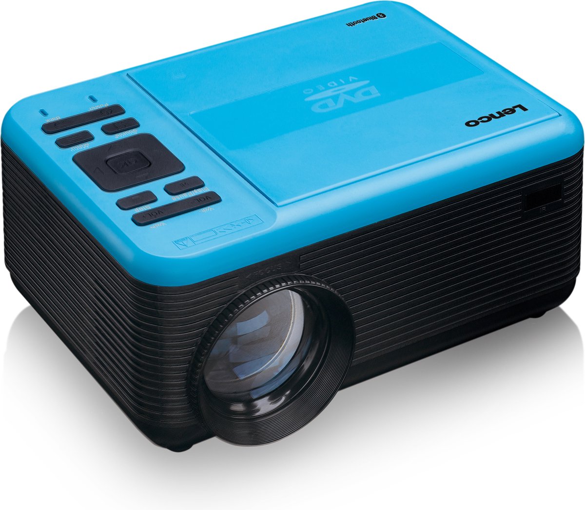 Lenco Projektor LPJ-500 - LCD projector - portable - black blue - 800 x 480 - 2800 ANSI lumens