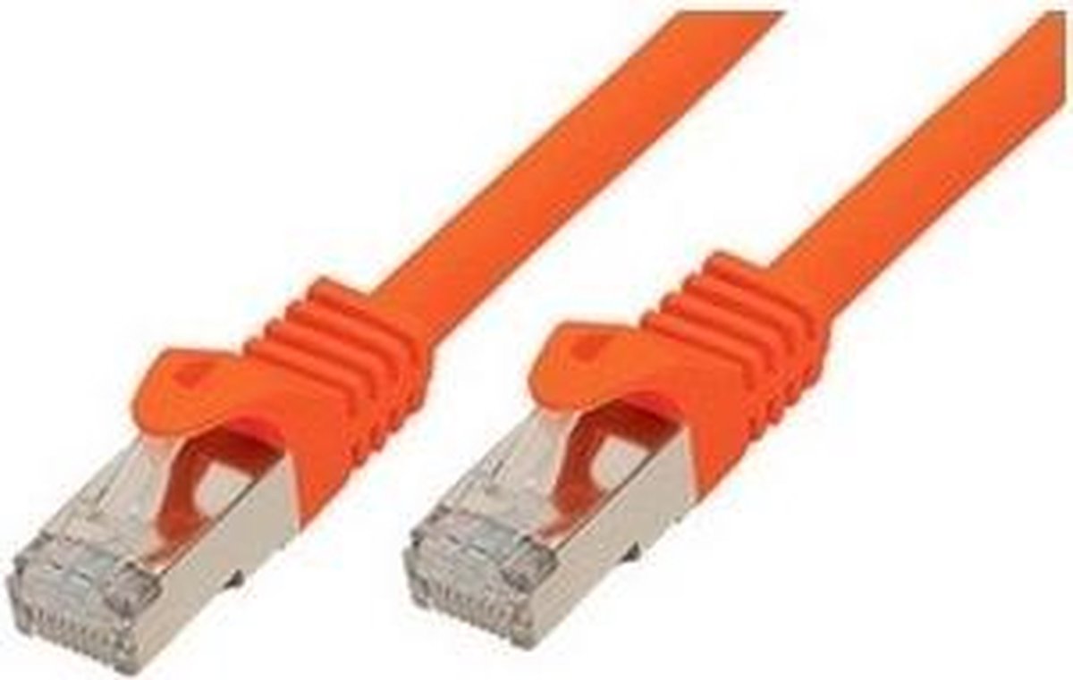 SCONN Shiverpeaks BASIC-S patch cable - 5 m - orange - Orange - 5m