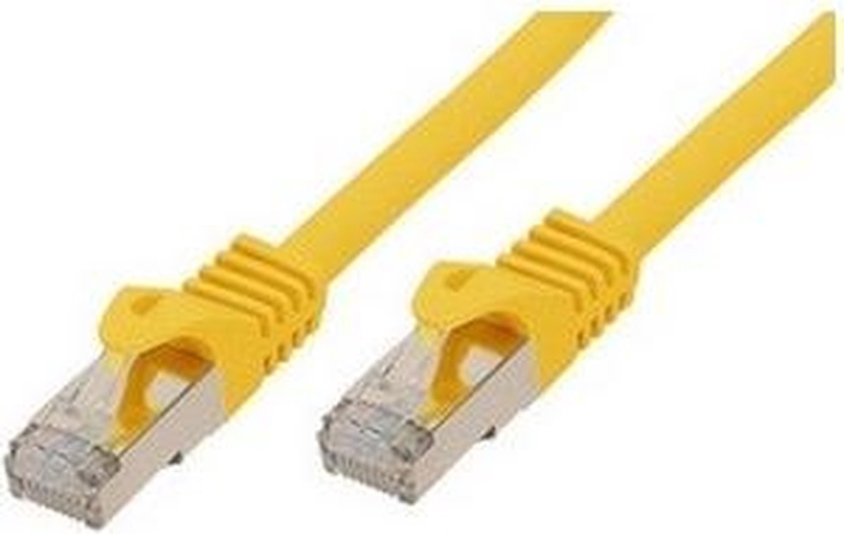 SCONN Shiverpeaks BASIC-S patch cable - 1 m - yellow - Gul - 1m