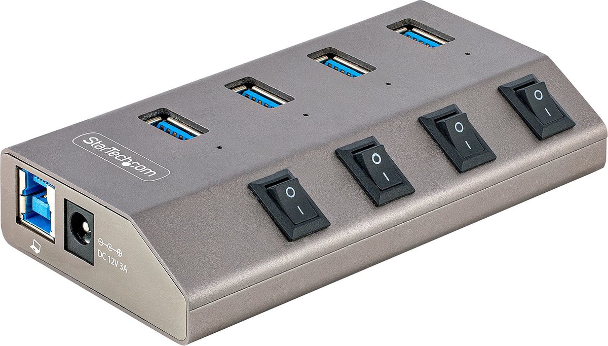 StarTech.com 5G4AIBS-USB-HUB-EU USB Hub - 4 porte - Grey