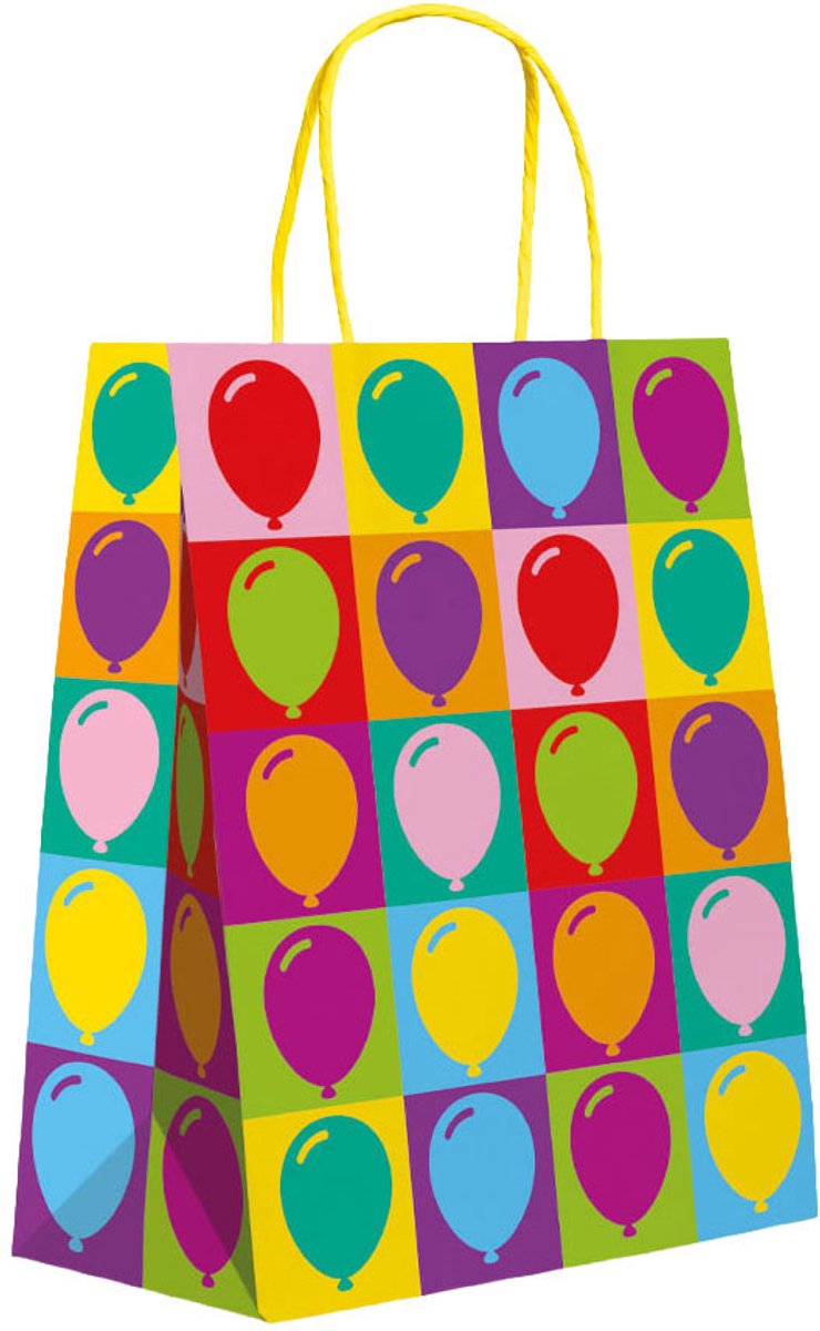 Globos Gift bags 17x8x21cm Pop Party - 6 pcs.