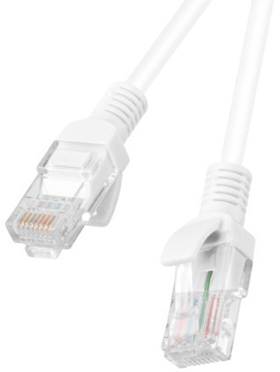 Lanberg patch cable - 30 m - white RAL 9010 - Vit - 30m