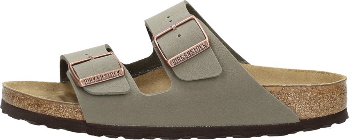 Birkenstock Arizona Narrow Birko-Flor Nubuck T. 42 Gris Unisexe