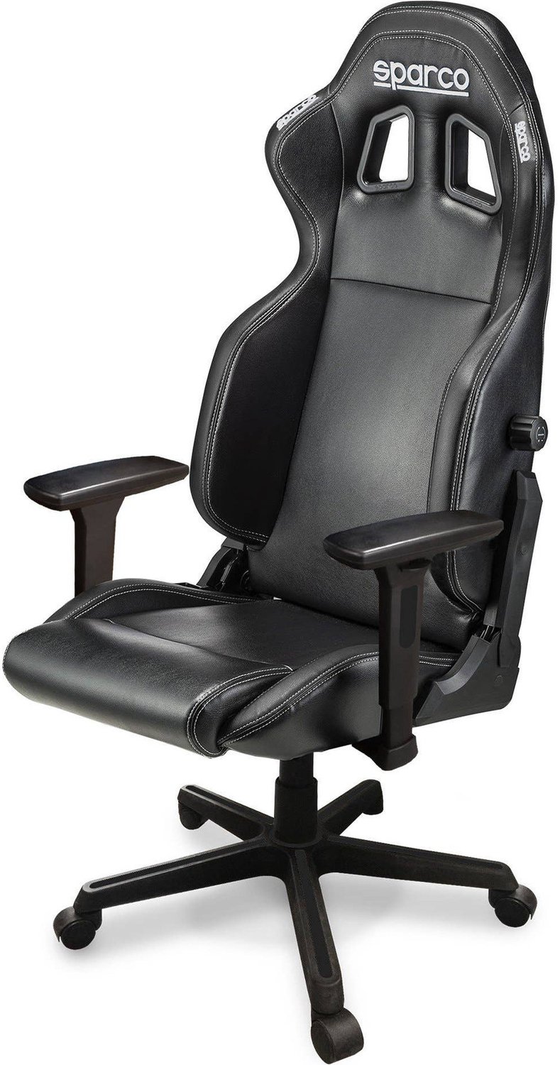 Sparco Icon Gaming Chair - Black / Black, Black