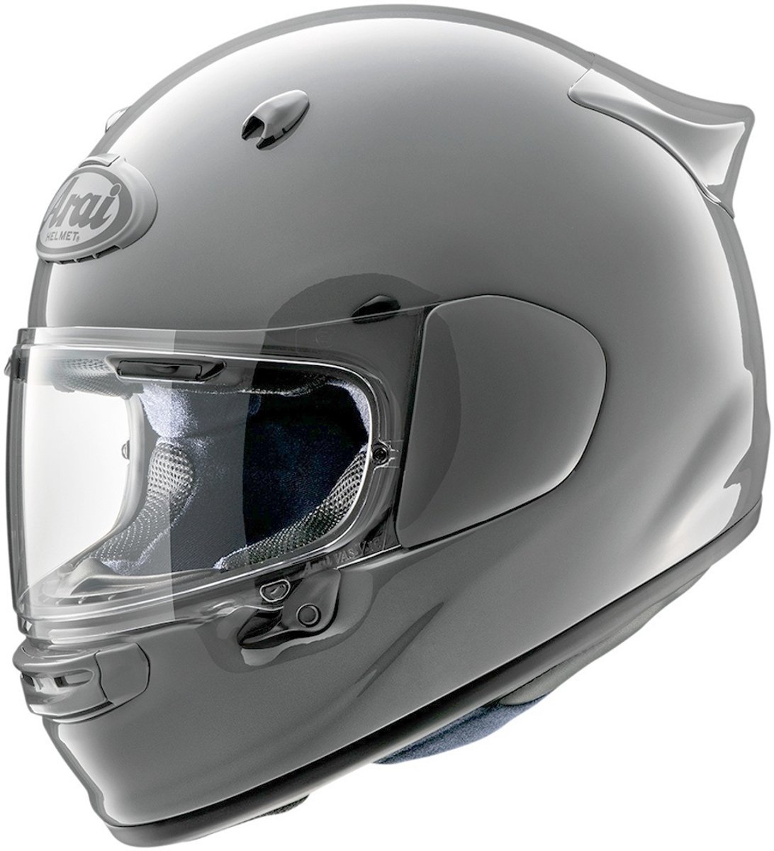 Arai Quantic Plain Motorcycle Helmet - L (59-60cm), Modern Grey, Grey