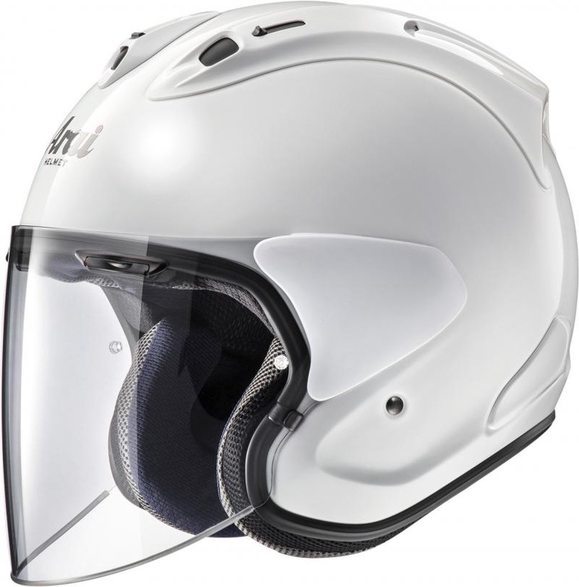Arai SZ-R Evo Plain Motorcycle Helmet - Diamond White, L (59-60cm), White