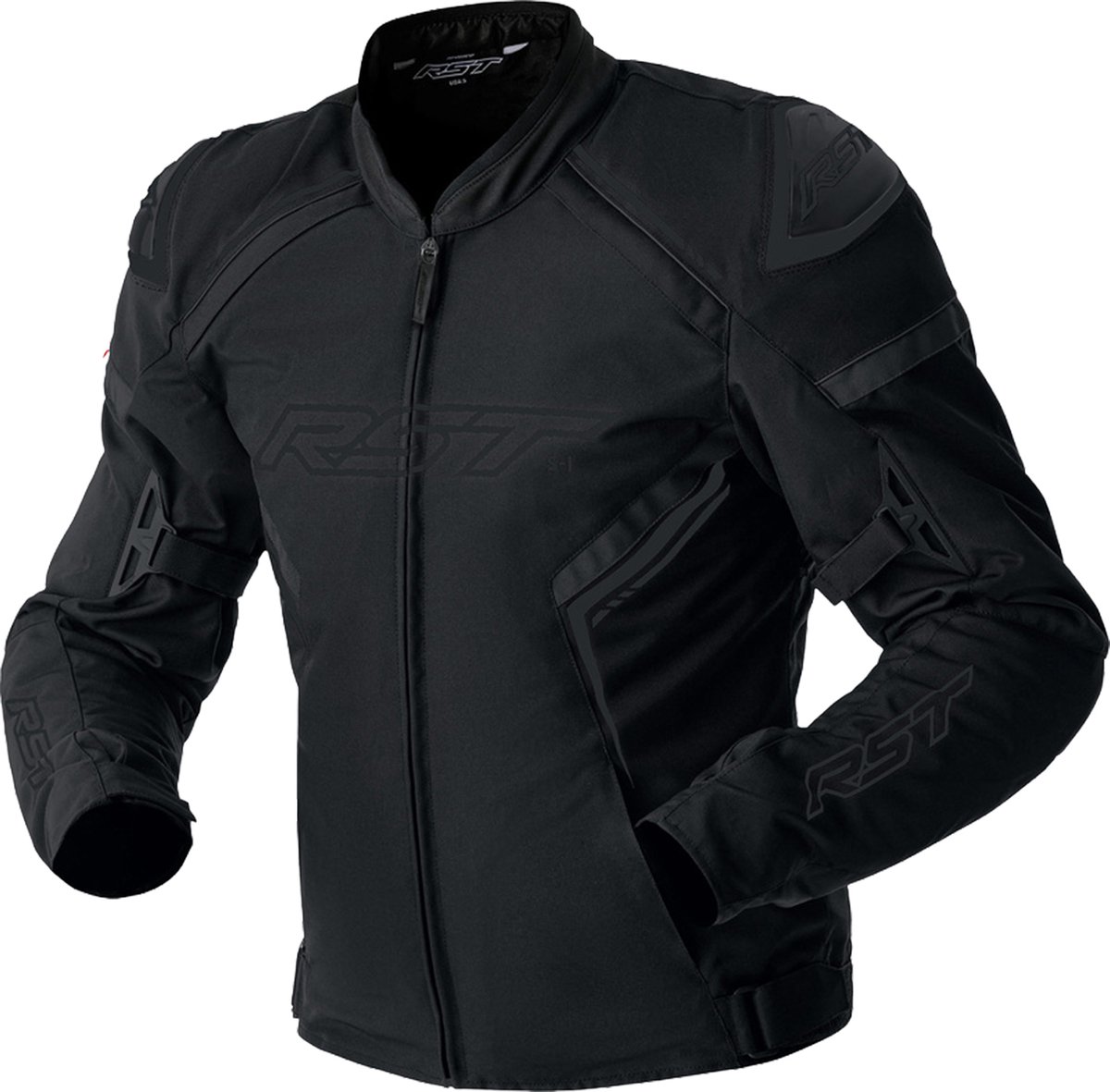 RST S1 D3O Ladies Textile Motorcycle Jacket - Black / Black, UK 18, Black