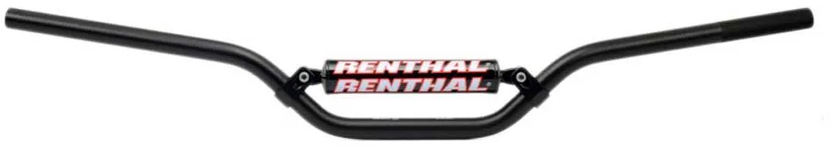 Renthal 768-02 6.0 Inch Rise Trials Padded Handlebars - Black, Black
