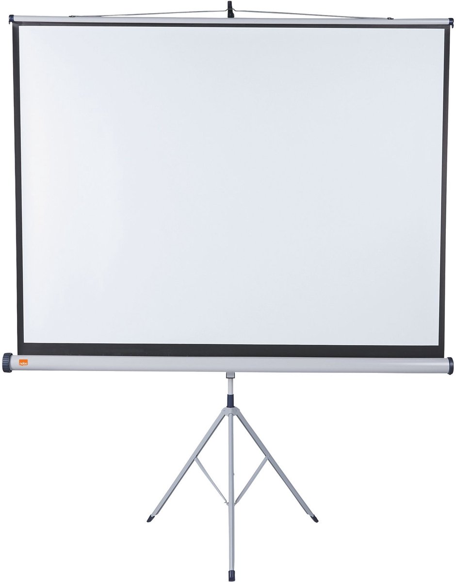 Nobo Flexible Projektionsleinwand 1902396 Mit Dreibeinstativ Format 4:3 175 x 132,5 cm
