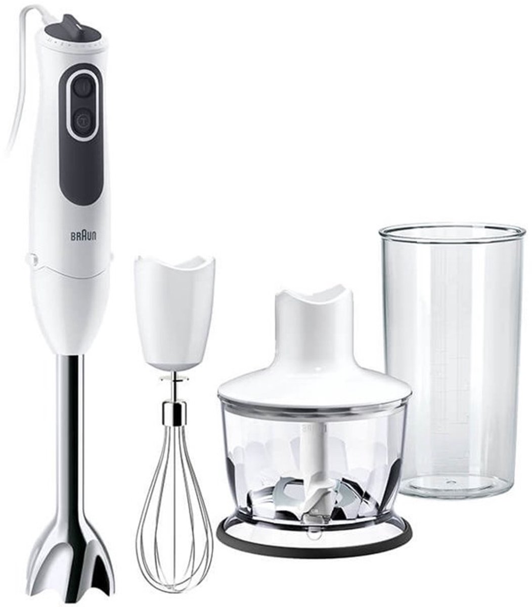 Braun MQ 3135 WH Sauce 0,5 L Batidora de inmersión 750 W Negro, Blanco