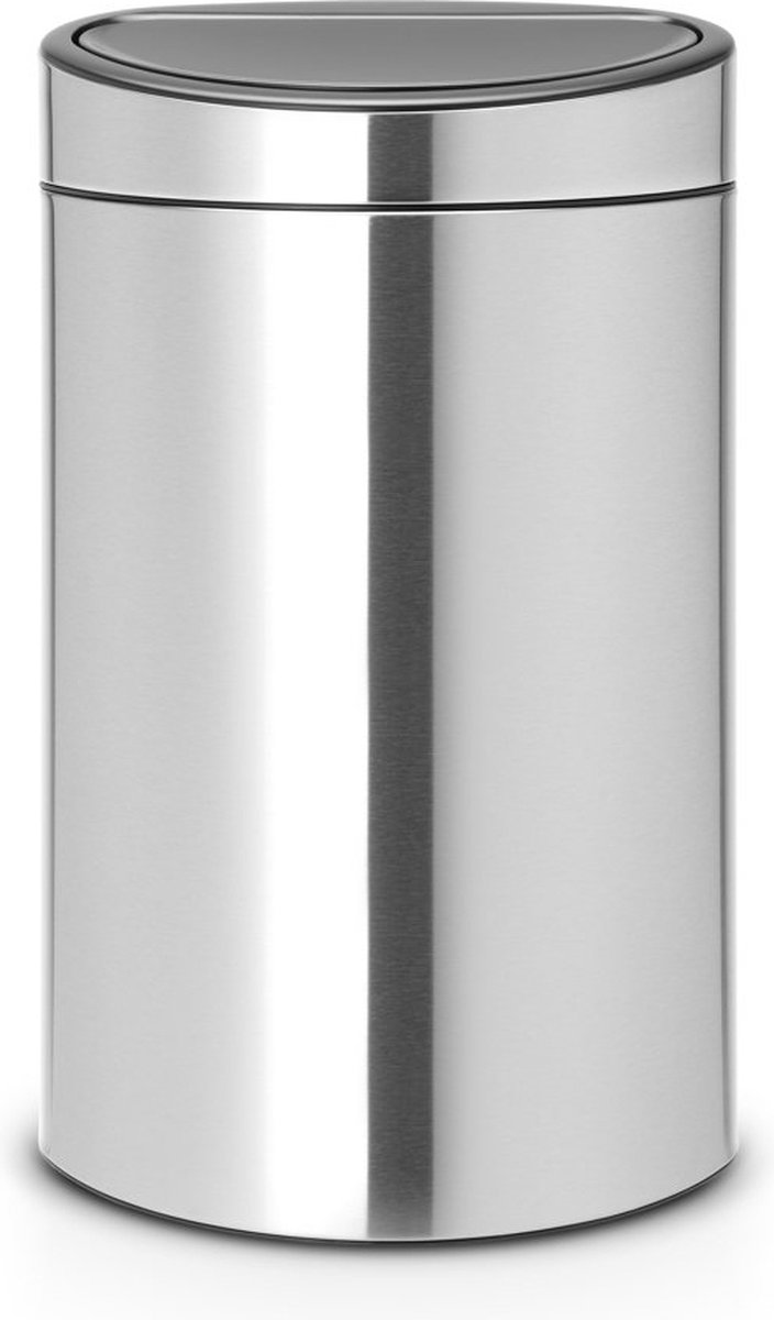 Brabantia Papierkorb Edelstahl 40 L 43,5 (B) x 30,2 (T) x 72,7 (H) cm Silber