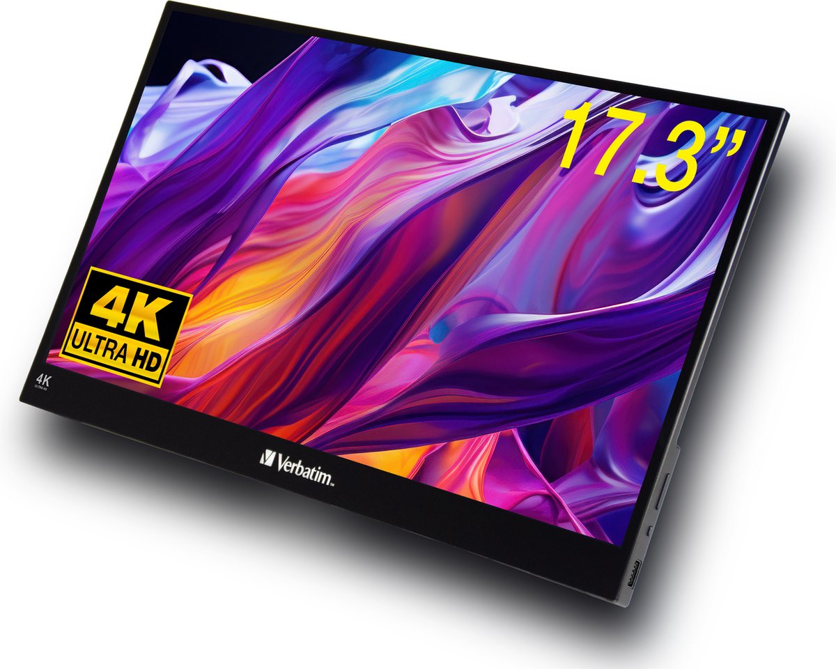 Verbatim 43,9 cm (17,3 ) Monitor Schwarz