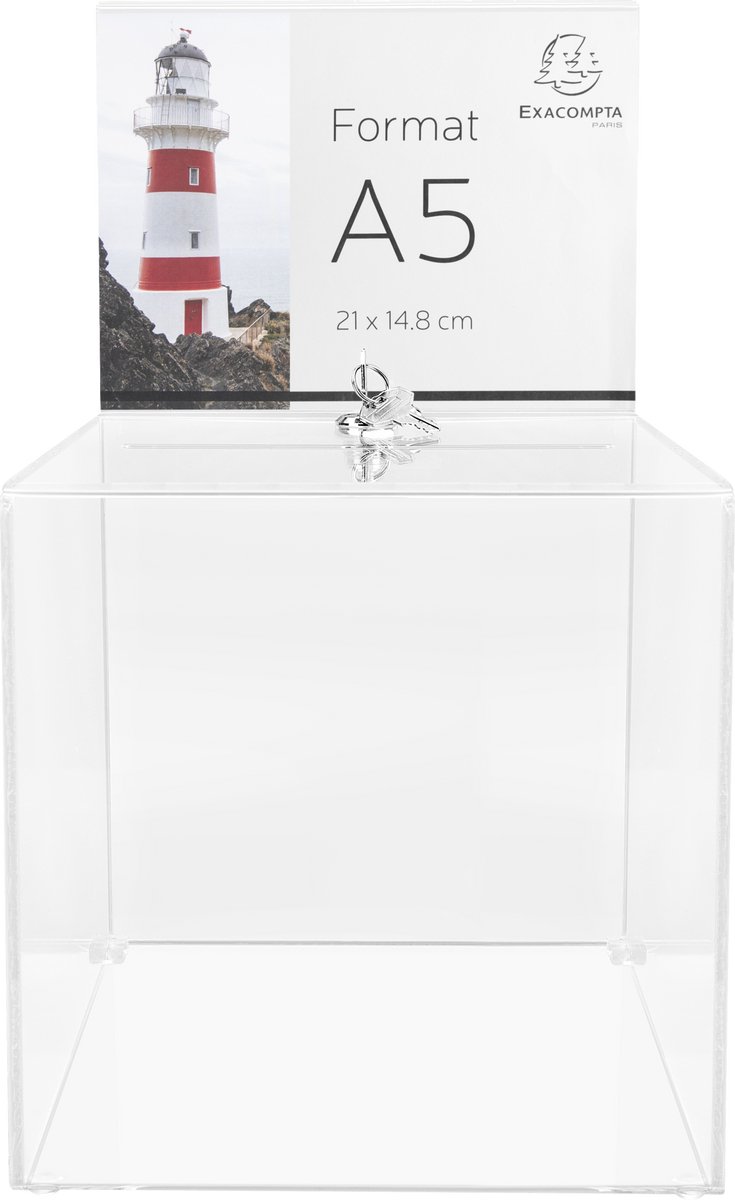 Exacompta Office Vorschlagsbox A5 21 (B) x 21 (T) x 36,5 (H) cm Transparent