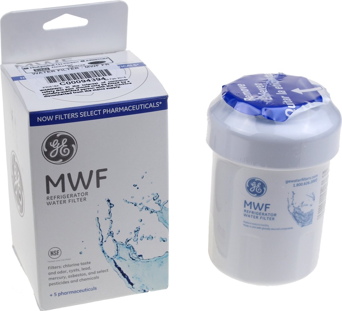 Filtro de agua original frigorífico Whirlpool Indesit 482000028015