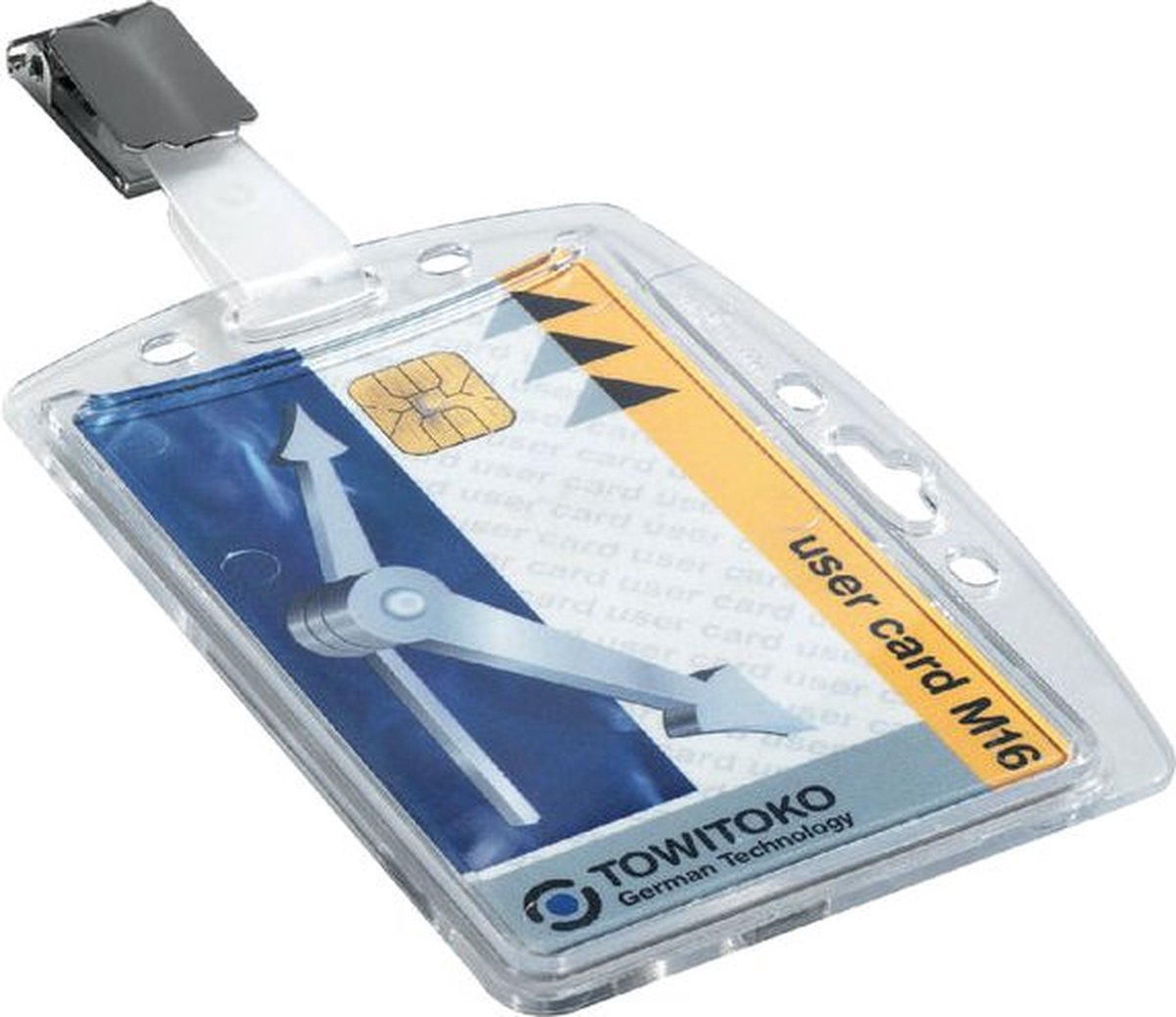 DURABLE Hartbox Ausweishalter Clip 8,5 x 5,4 cm PS (Polystyrol) 25 Stück