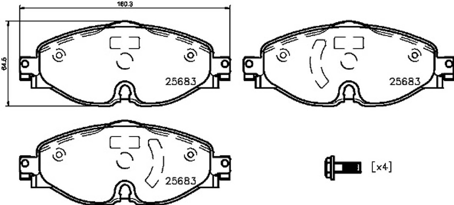 Brembo OE Replacement Brake Pads