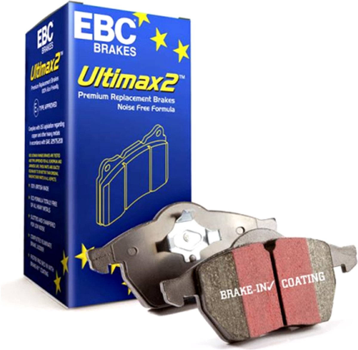 EBC Brakes Ultimax Replacement Brake Pads - Rear Pad Set - Bendix Calipers