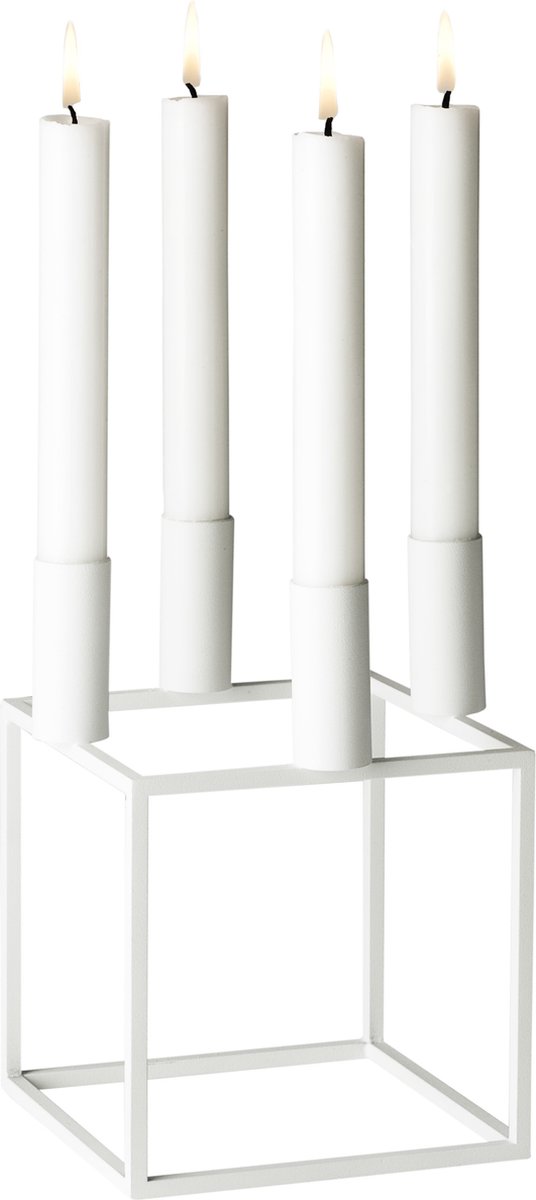 Audo Copenhagen Candelabro Kubus 4 blanco