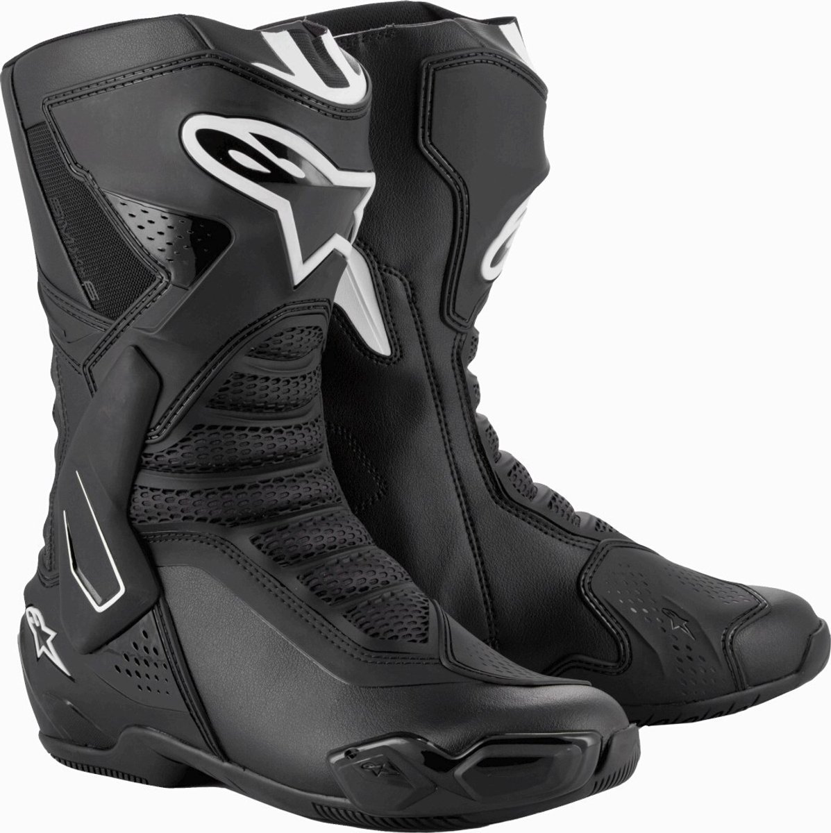 Alpinestars SMX-6 V3 Motorcycle Boots - UK 10 / Eur 45 - Black / White, Black/white