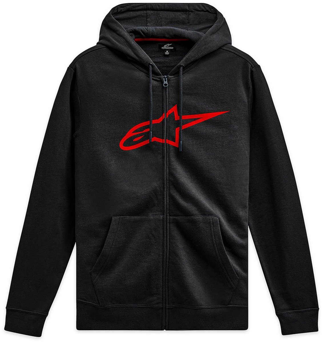 Alpinestars Ageless Zip V3 Hoodie - Colour: Black / Red, Size: XXL