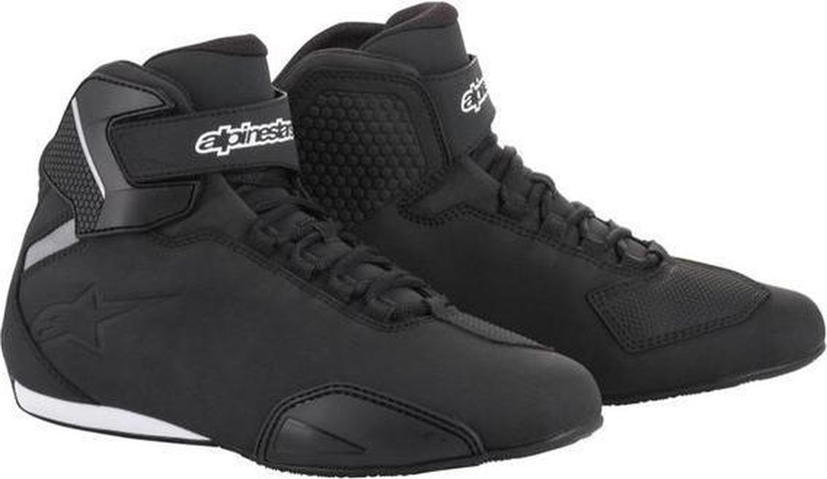 Alpinestars Sektor Motorcycle Shoe - UK 8.5 / Eur 42 - Black, Black