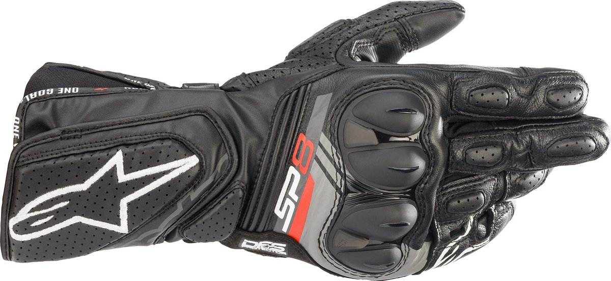 Alpinestars SP-8 V3 Motorcycle Gloves - Medium - Black, Black