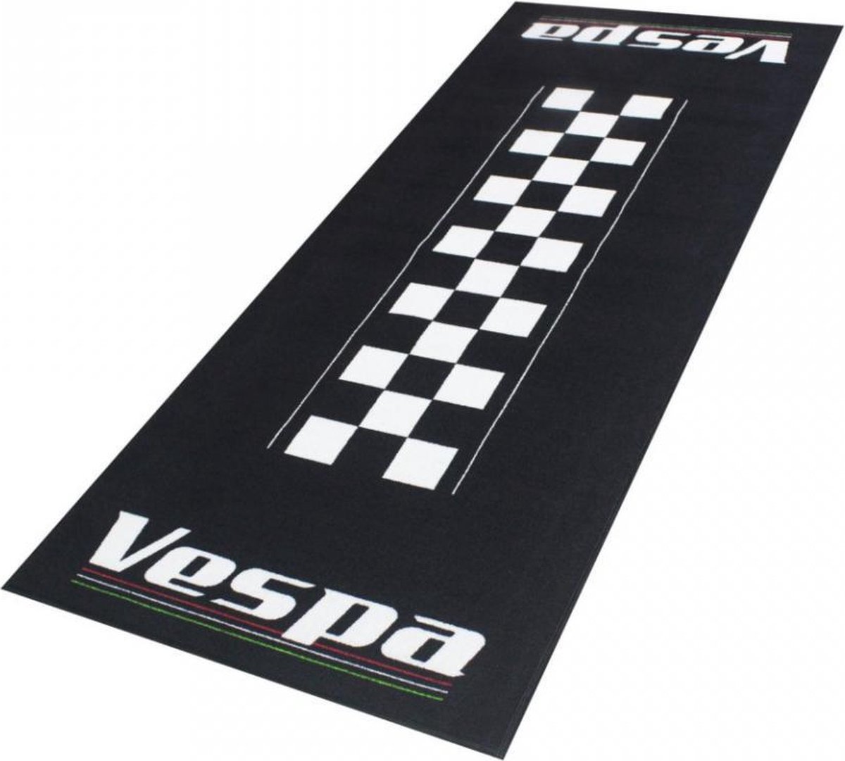 Biketek Garage Mat - Series 4 - Black / White Chequered, Vespa, Black/white