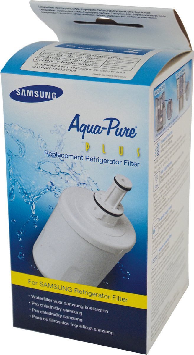 Filtro de água original para refrigerador Samsung DA2900003F