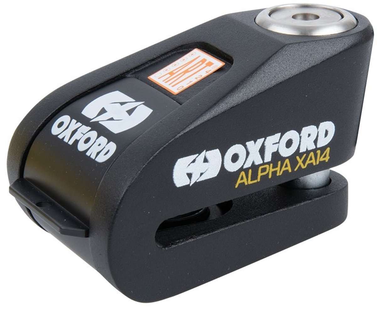 Oxford Alpha XA14 Alarm Disc Lock - Black / Black, Black