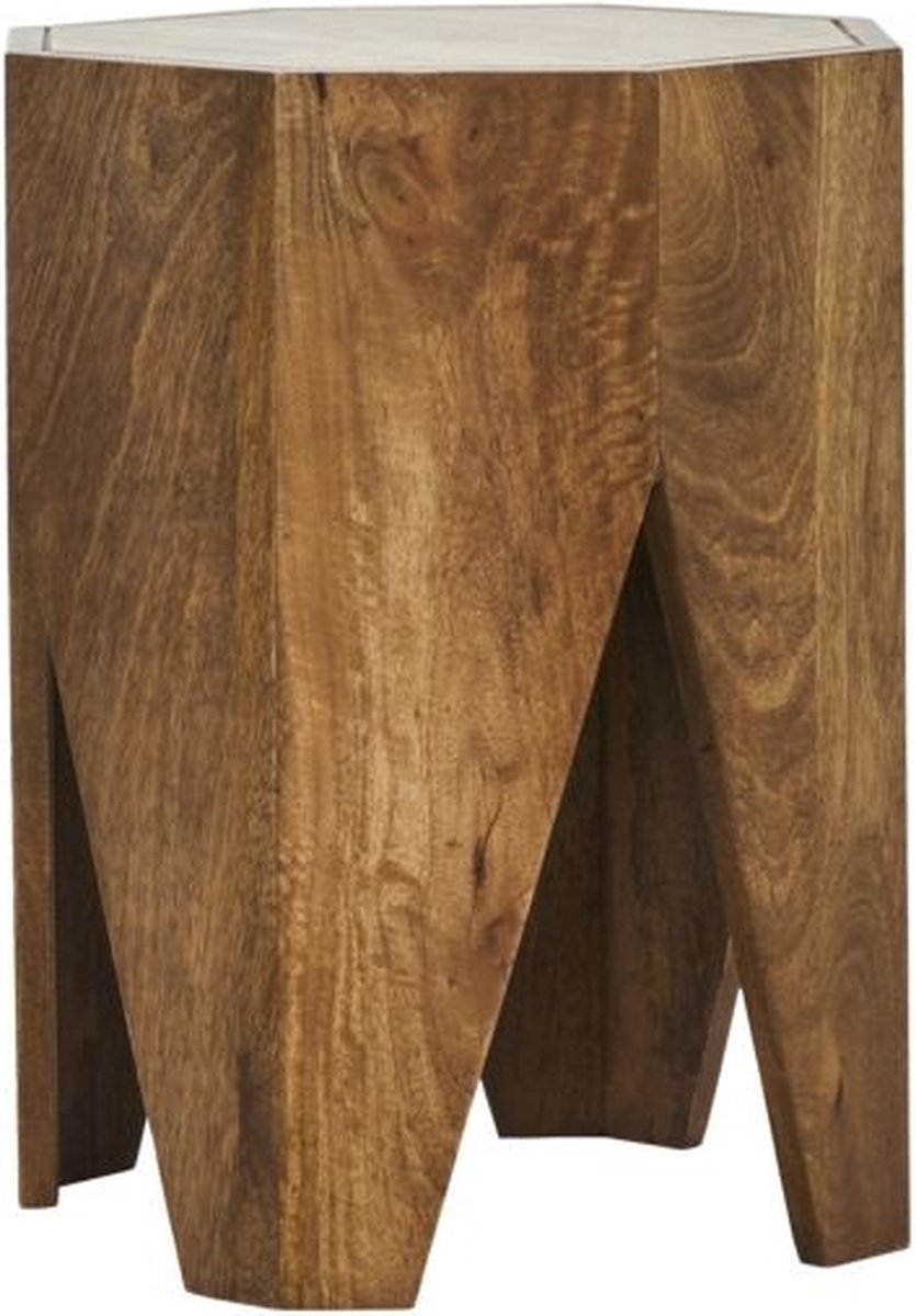 House Doctor Taburete Okta 33x45 cm madera de mango