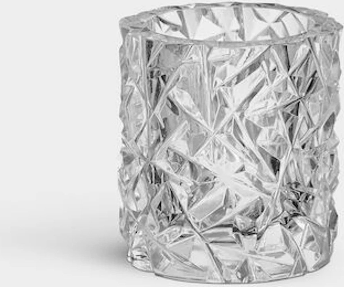 Orrefors Portavelas Carat transparente 7,9 cm