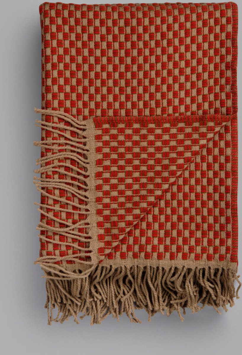 Røros Tweed Manta Isak 150x210 cm Red sumac