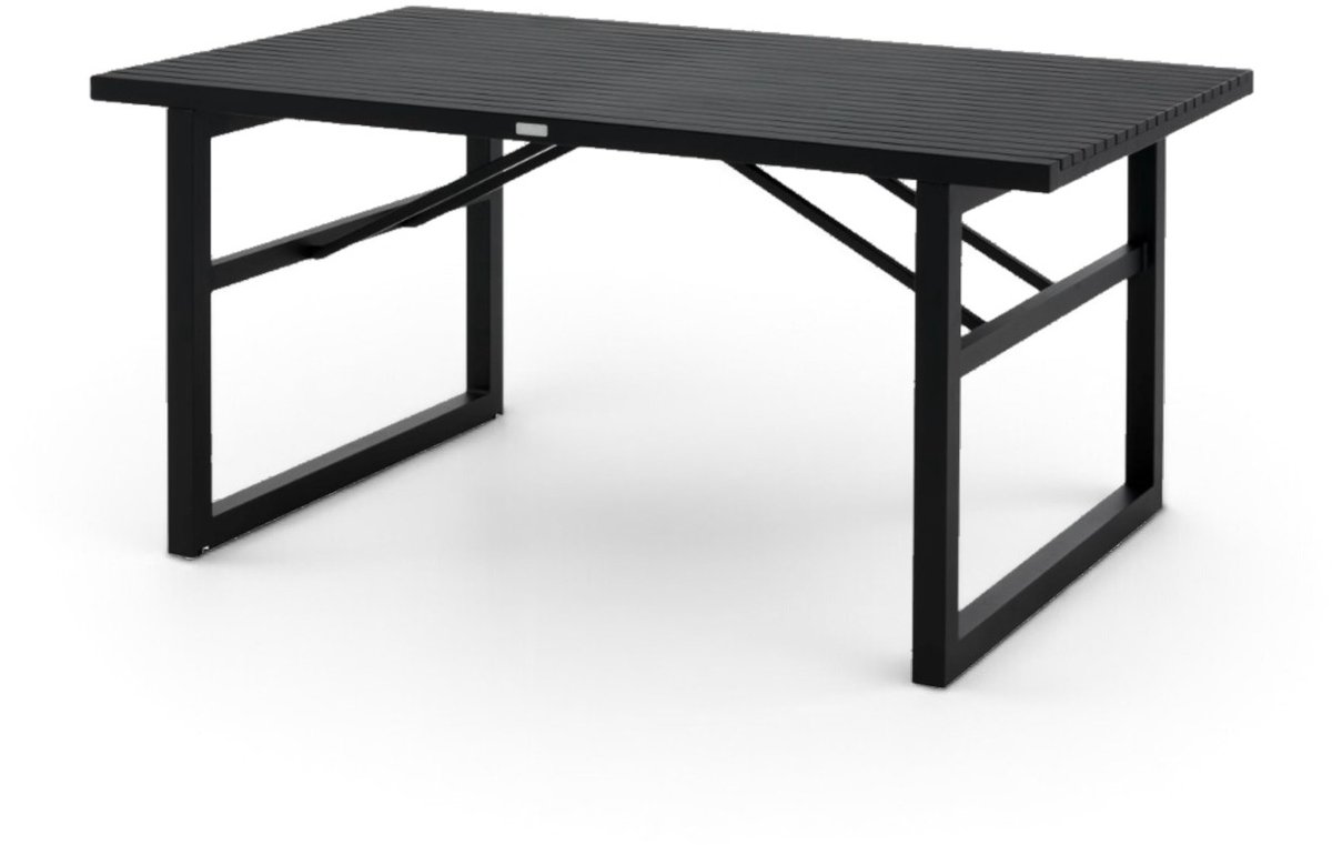 Brafab Tavolo da pranzo Vevi Nero 160 cm