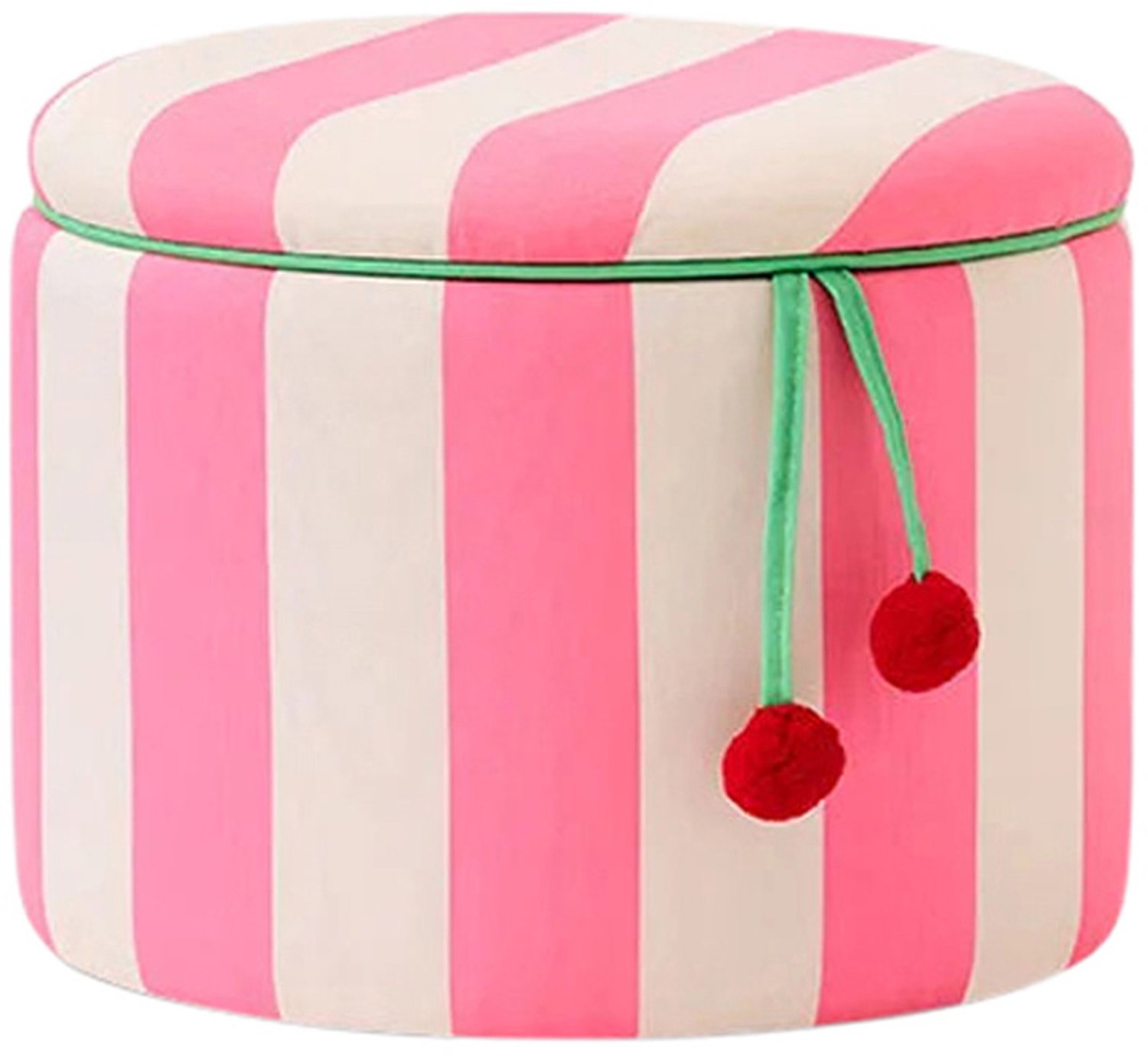 Kid's Concept Pouf cilindrico con contenitore Rosa, Ø40x30,5 cm