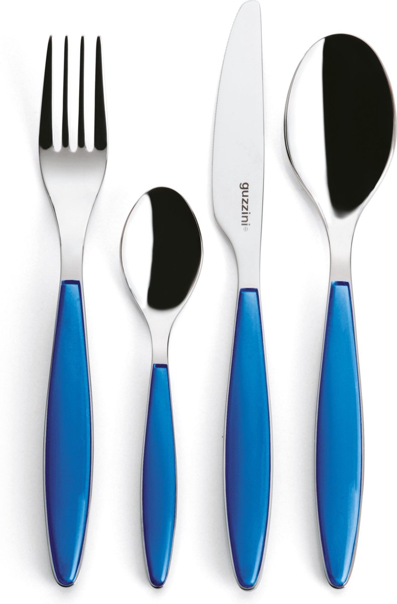 Guzzini Feeling set posate Blu mediterraneo, 24 pezzi