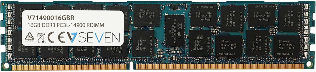 V7 16GB DDR3 PC3-14900 - 1866MHz REG Server Memory Module - V71490016G