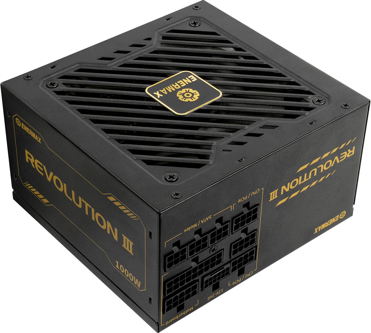 Enermax REVOLUTION III Strömförsörjning - 1000 Watt - 120 mm - ATX 3.1 - 80 Plus Gold certificate