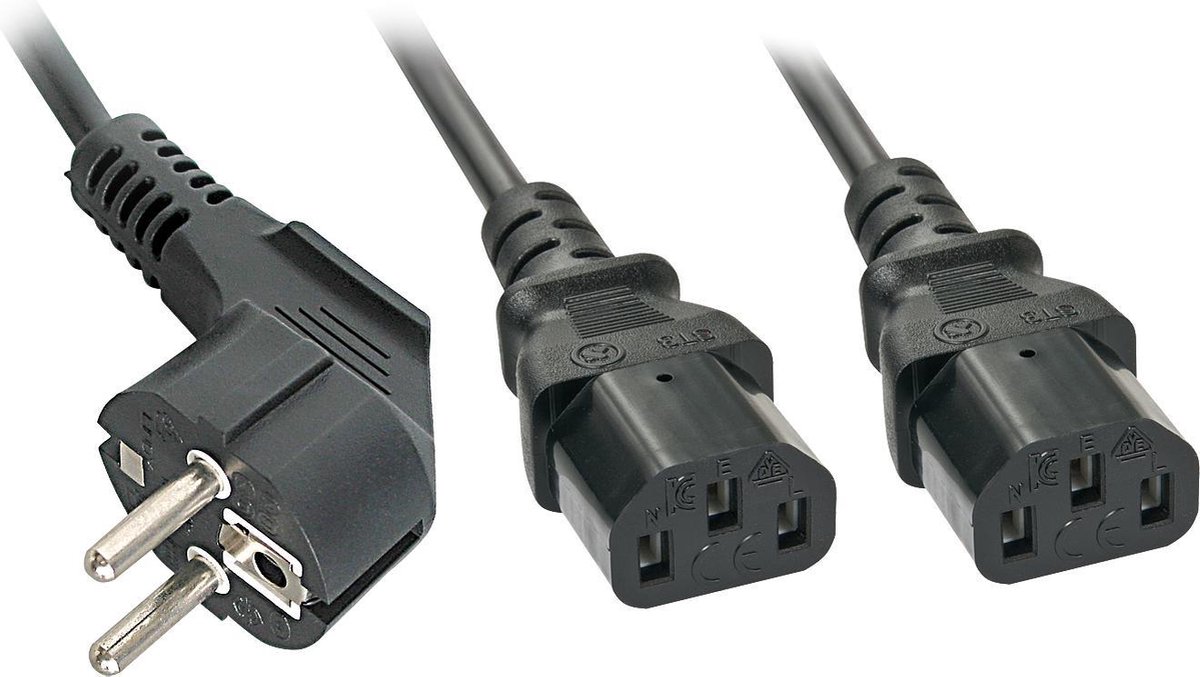 Lindy - power cable - power CEE 7/7 to power IEC 60320 C13