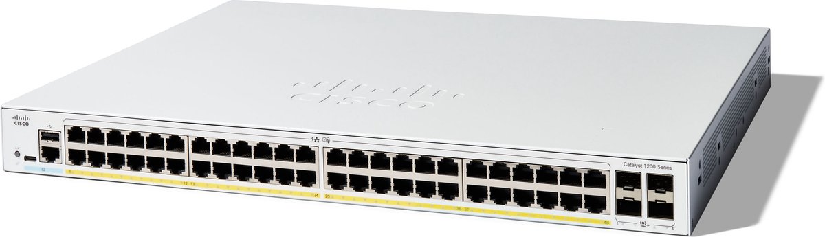 Cisco Catalyst C1200 Smart 48x1gbe 4x10gbe Sfp+ Poe 375w Switch