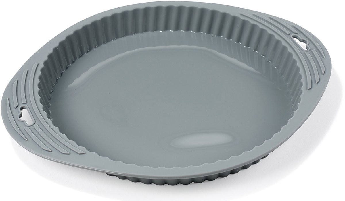 Funktion Pie dish Round grey silicone