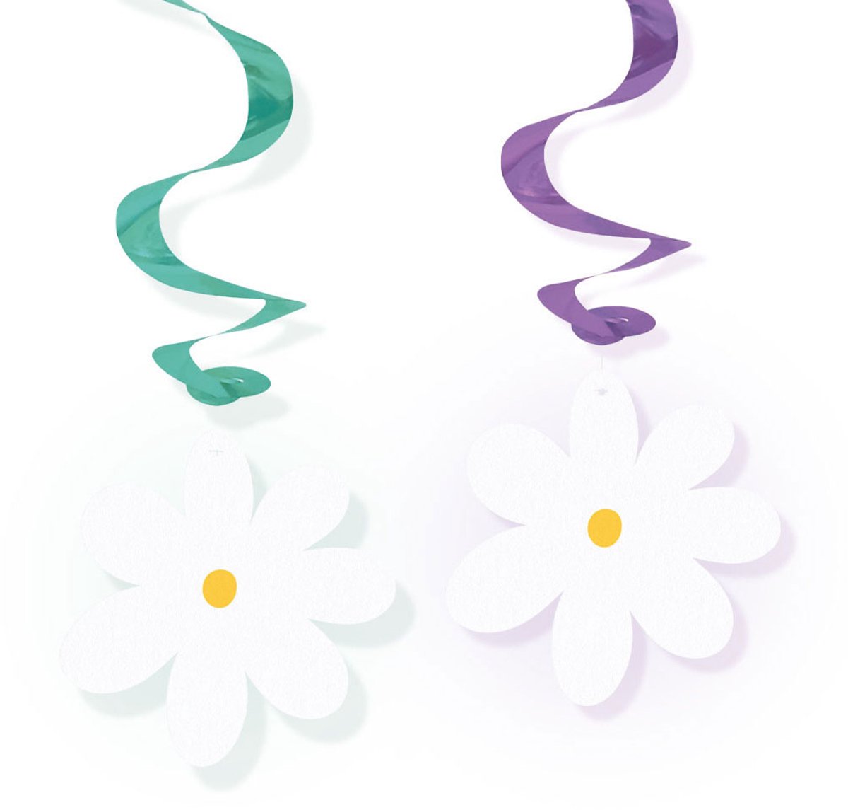 Globos Hanging Decoration Daisies Swirls - 4 pcs.