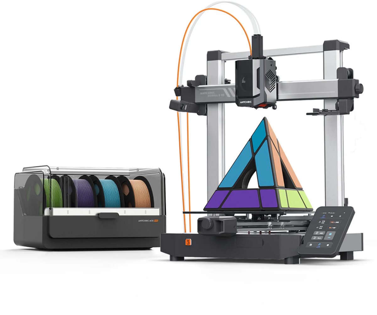 ANYCUBIC Kobra 3 V2 Combo - 3D-skrivare