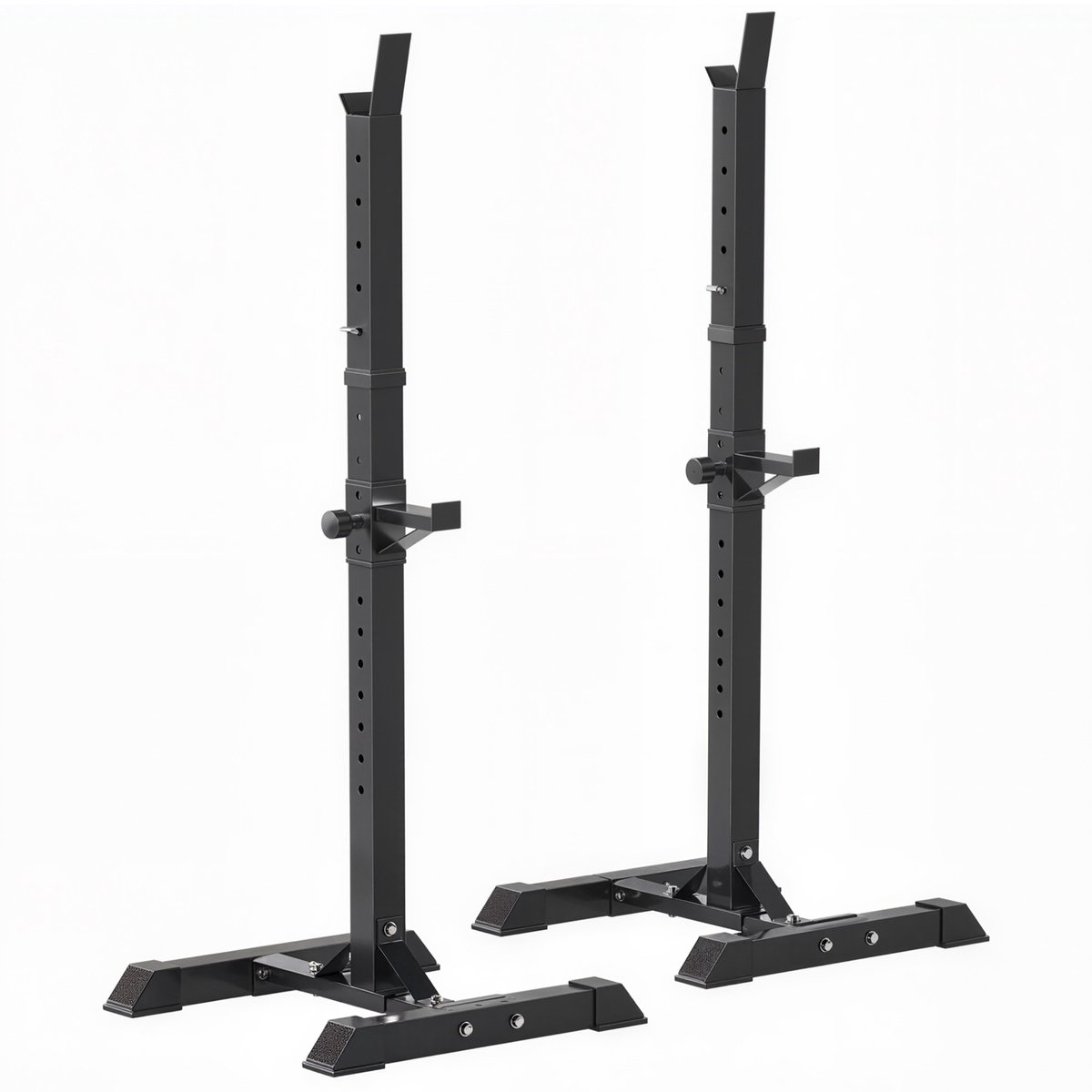 HOMCOM Support de musculation entrainement pour barre longue haltère charge max. 150 Kg